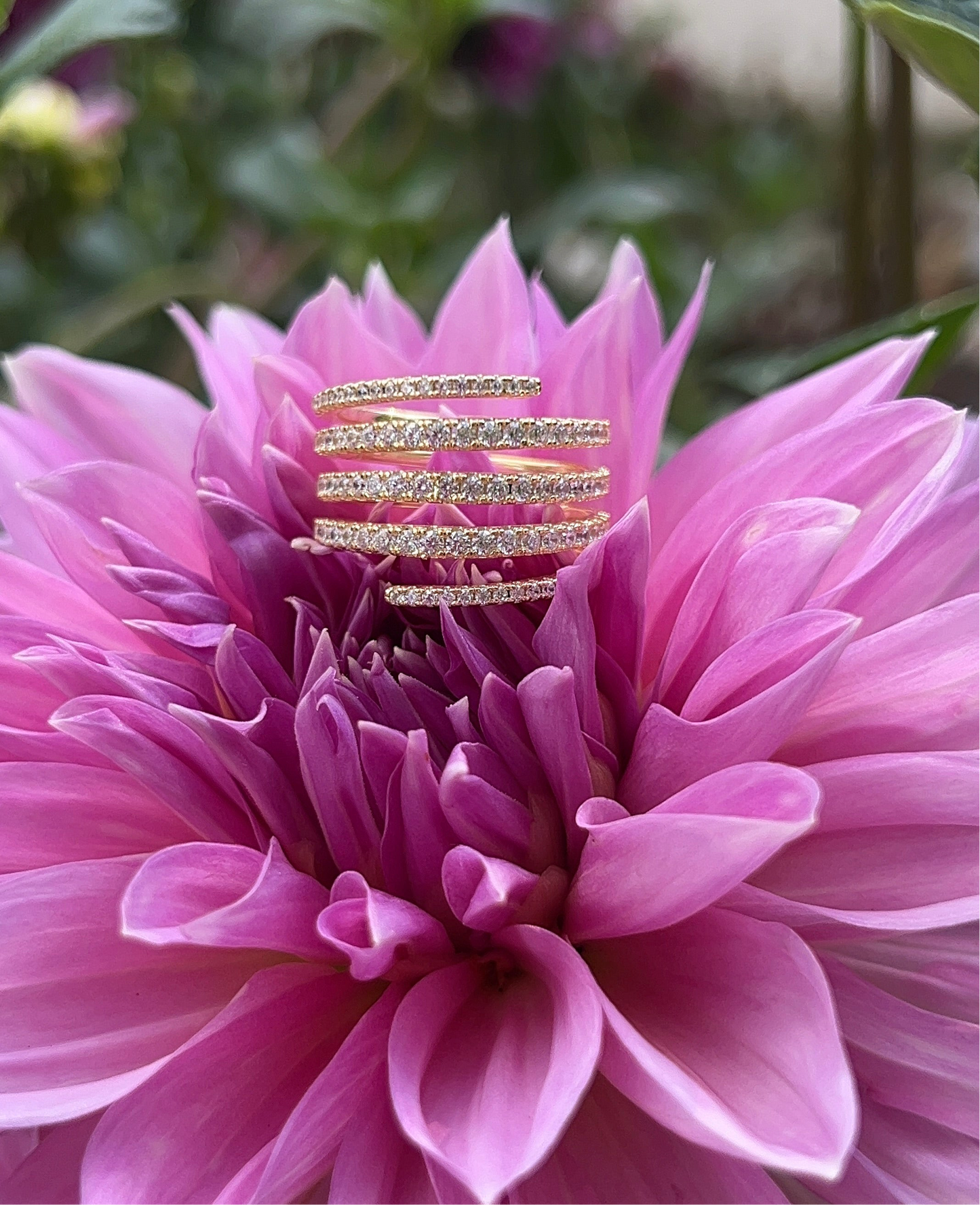 Pave Spiral Ring
