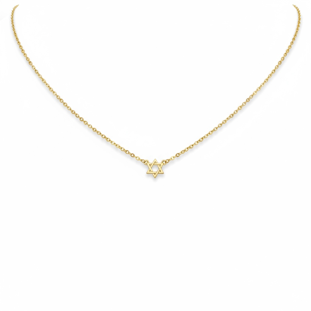Tiny Star of David Necklace