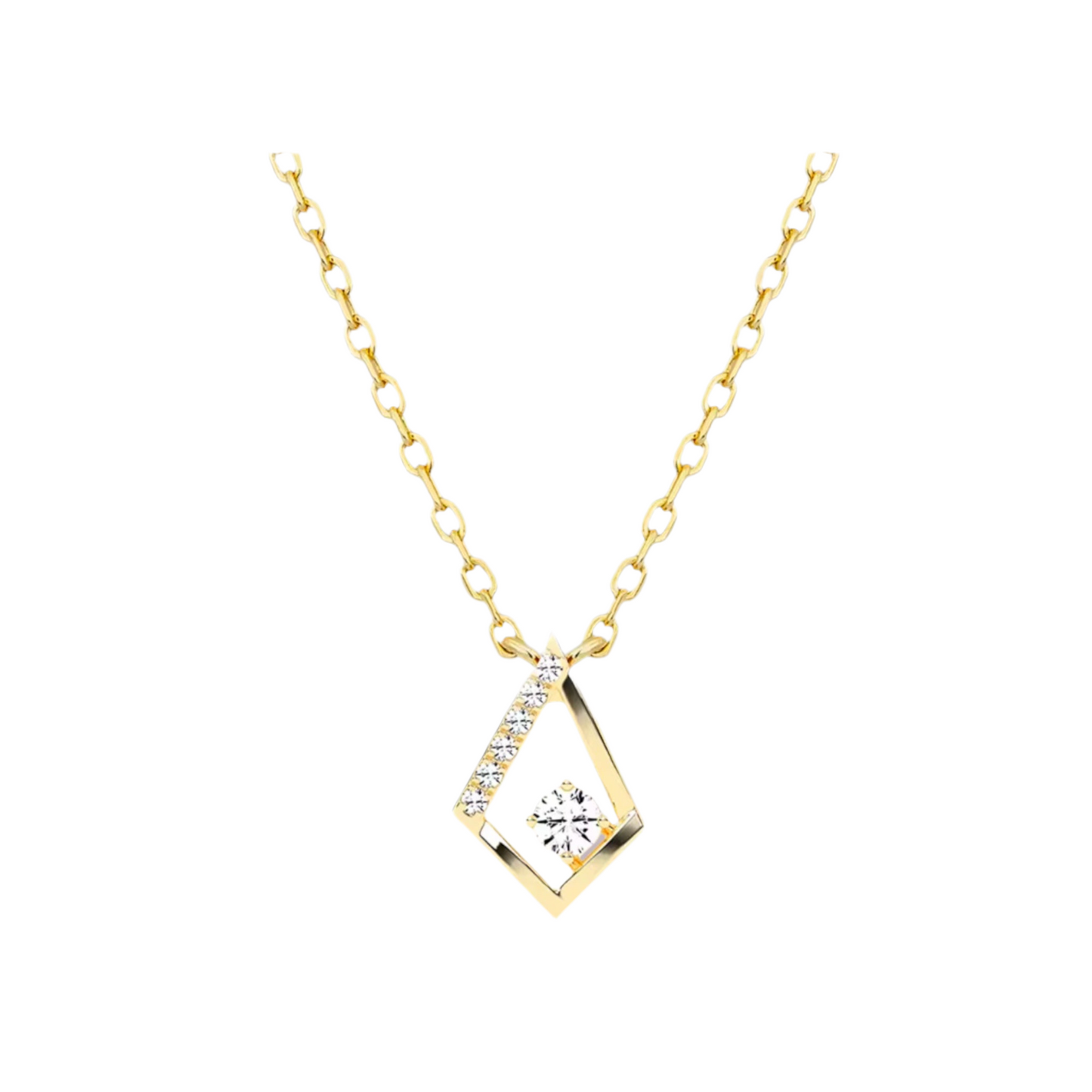 Diamond Geometric Necklace