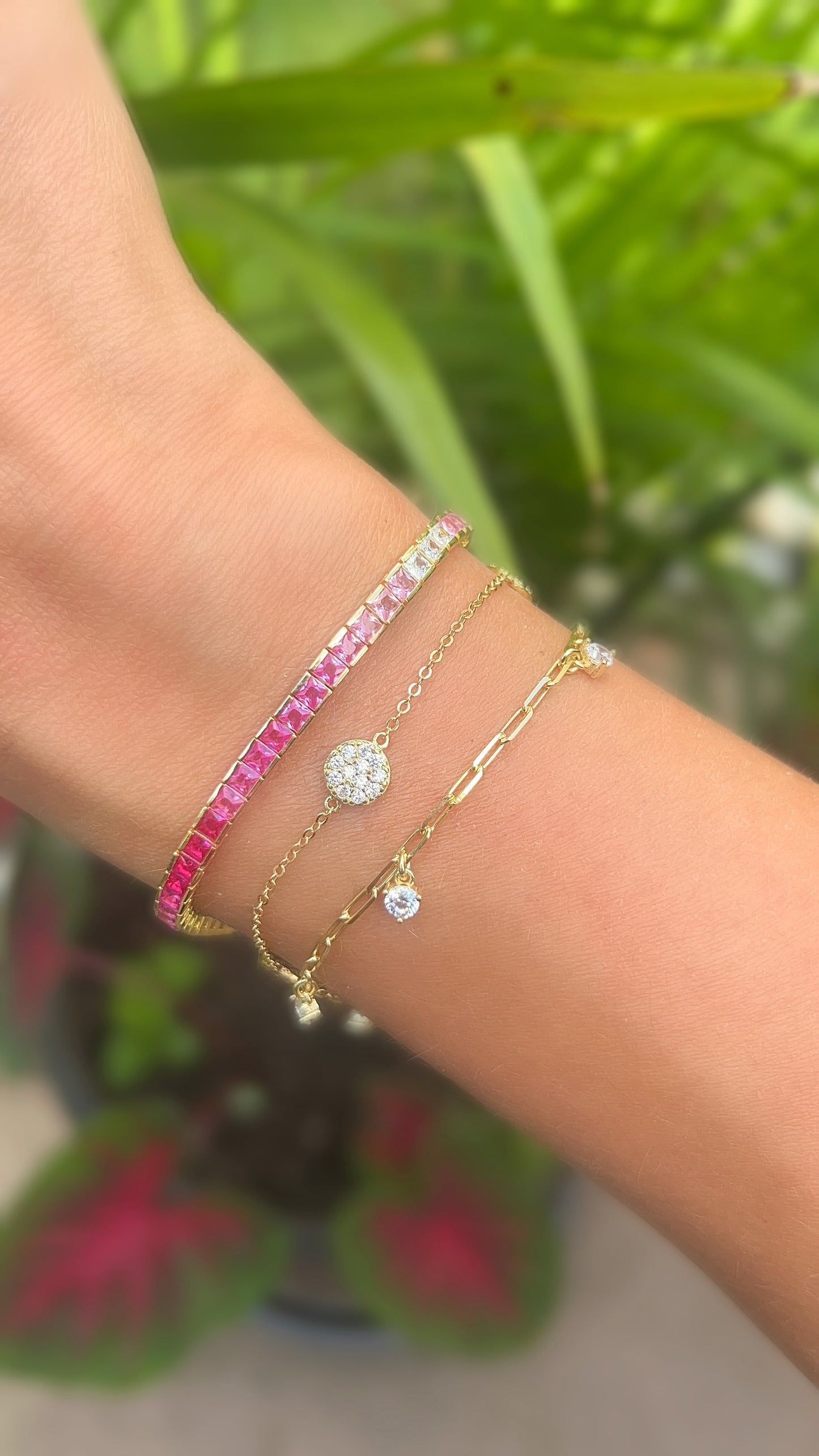 Rosé Fade Tennis Bracelet