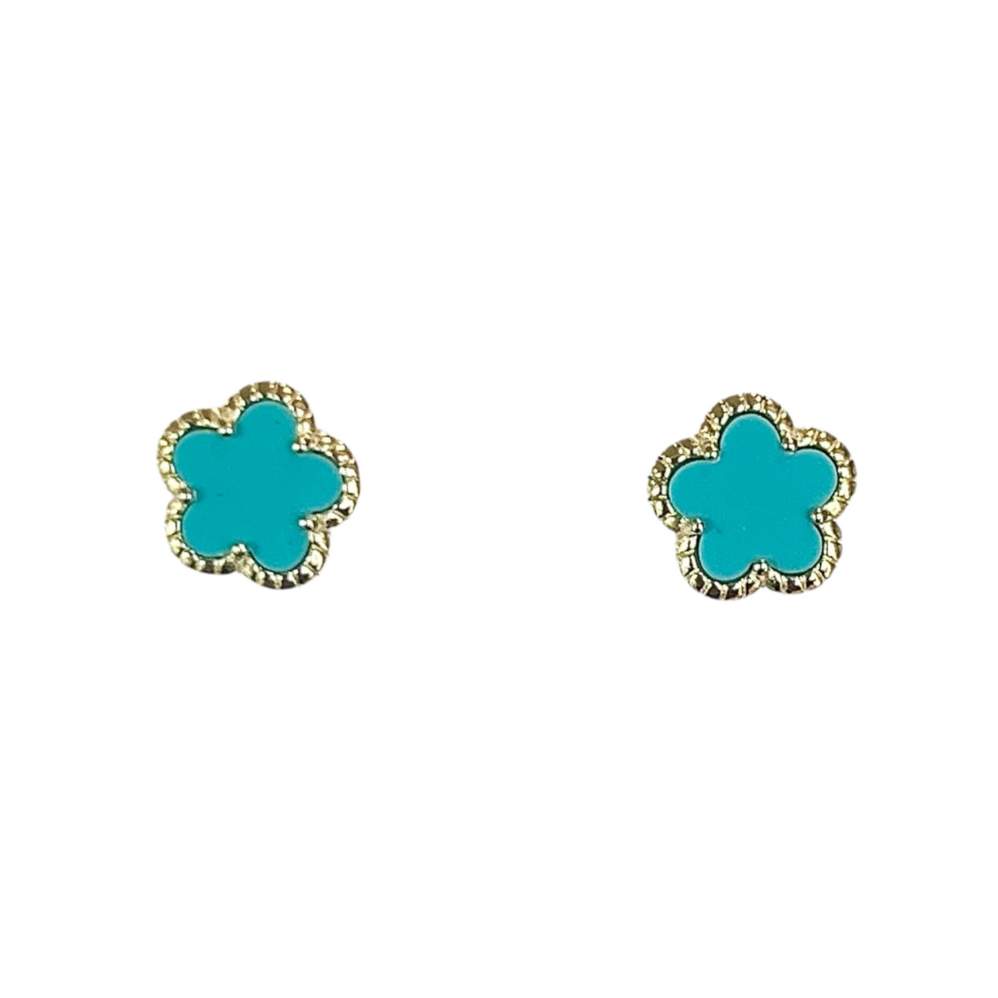Mini Enamel Flower Stud