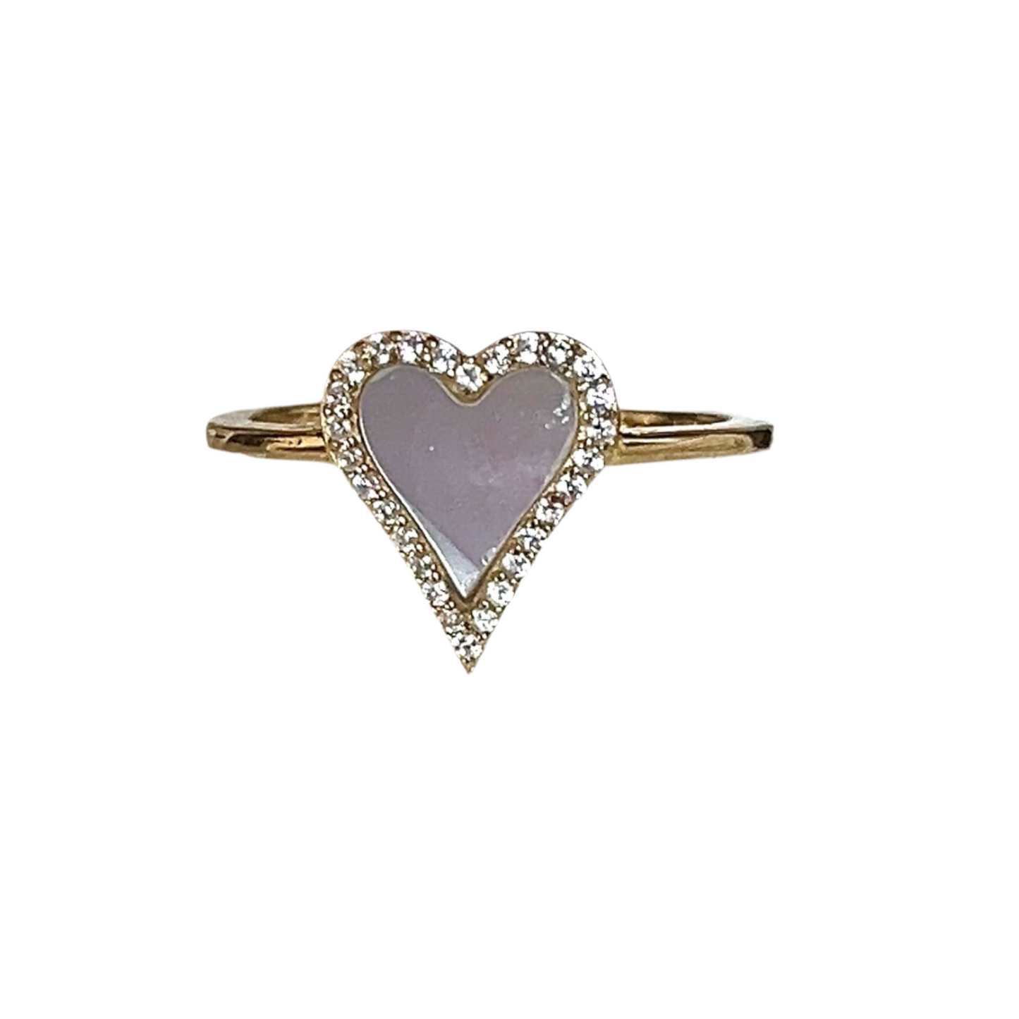 Mother of Pearl Heart Ring
