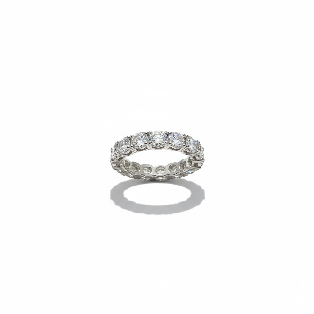 4.48 CT Moissanite Eternity Band