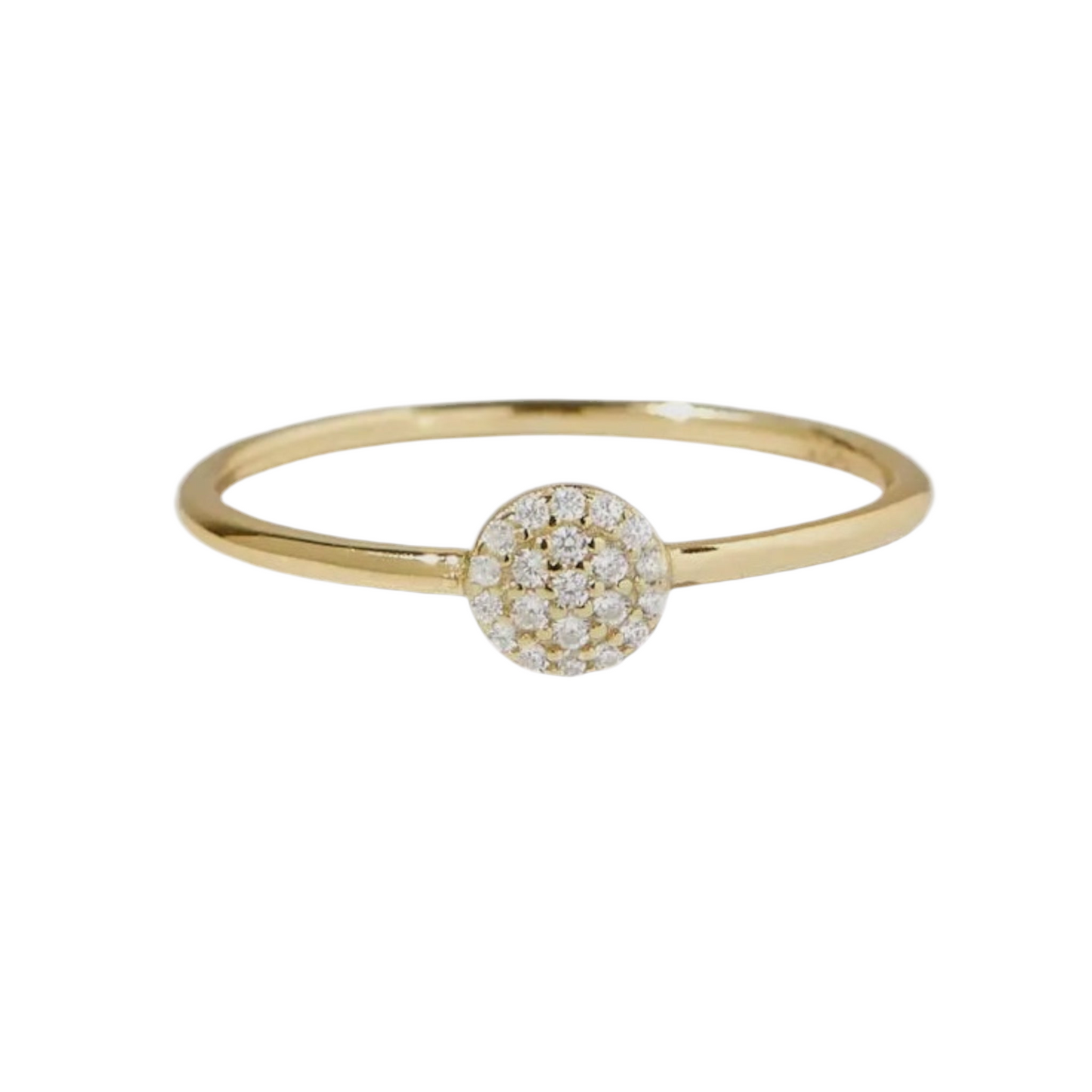 Pave Circle Ring