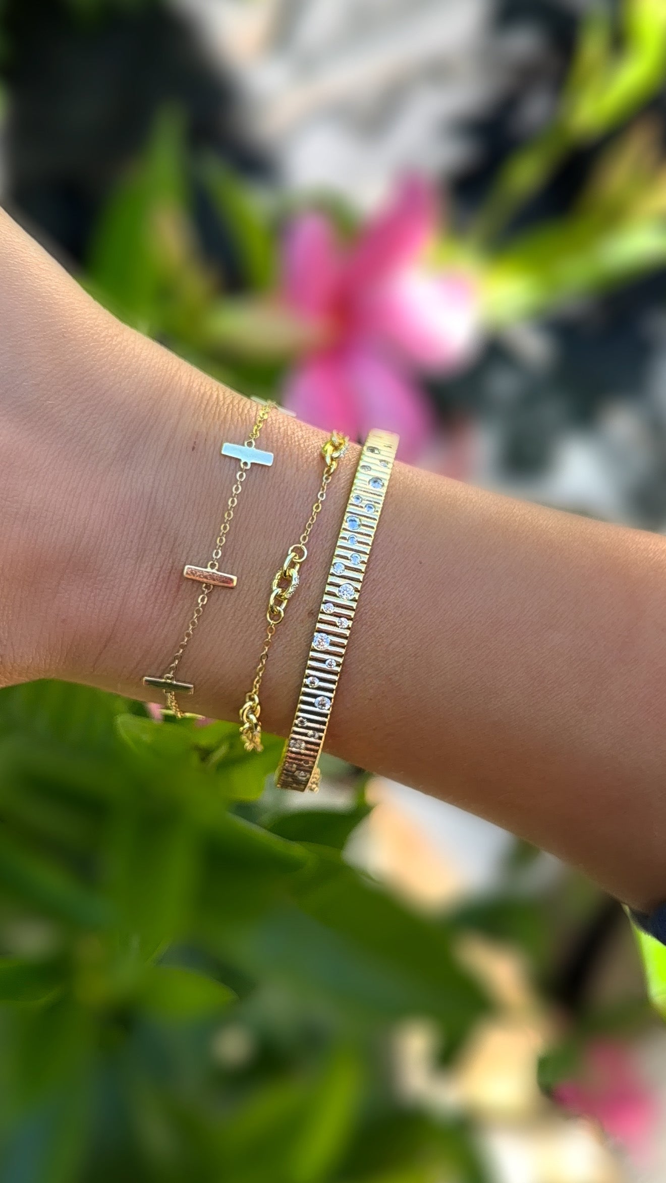 The Starry Night Fluted Bangle