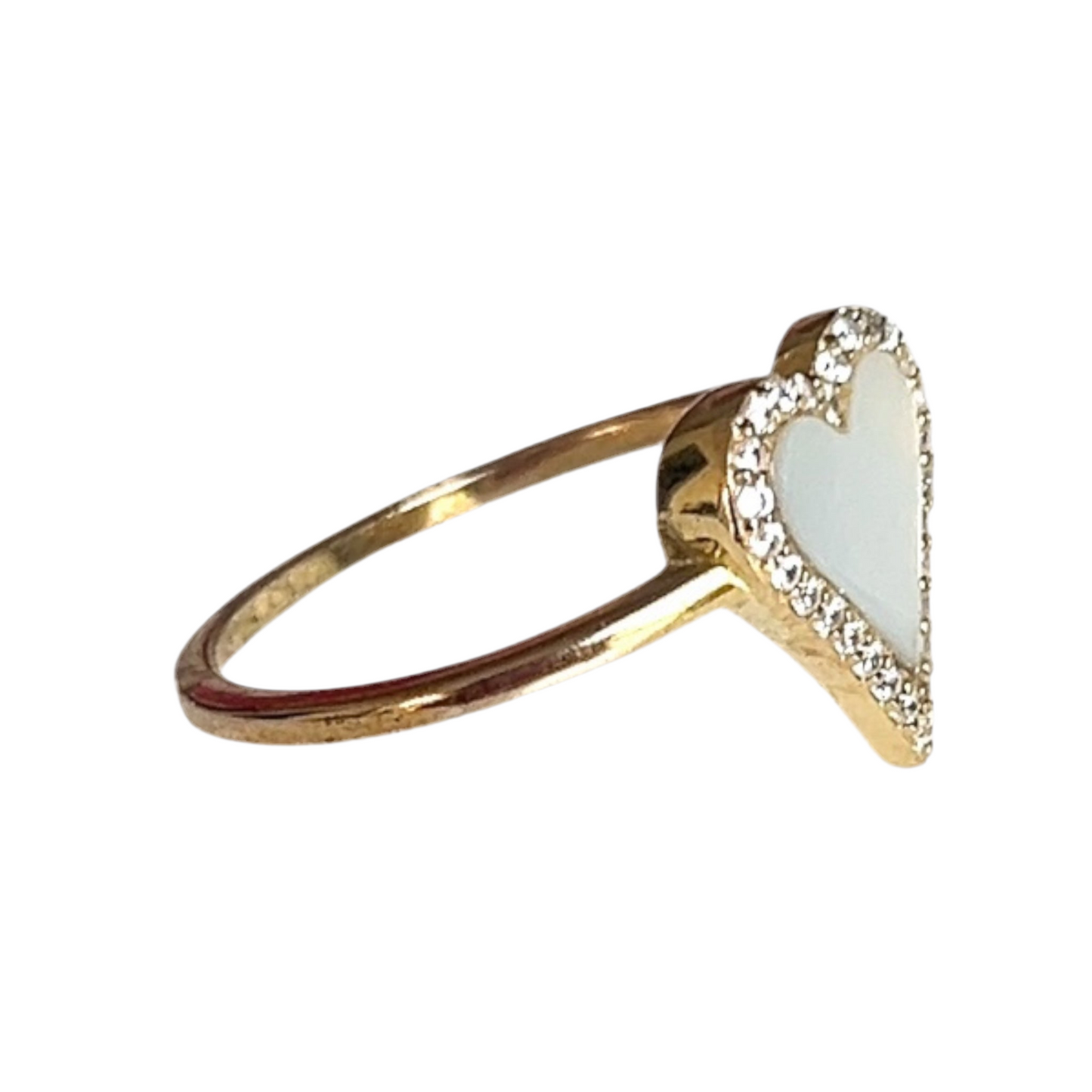 Mother of Pearl Heart Ring