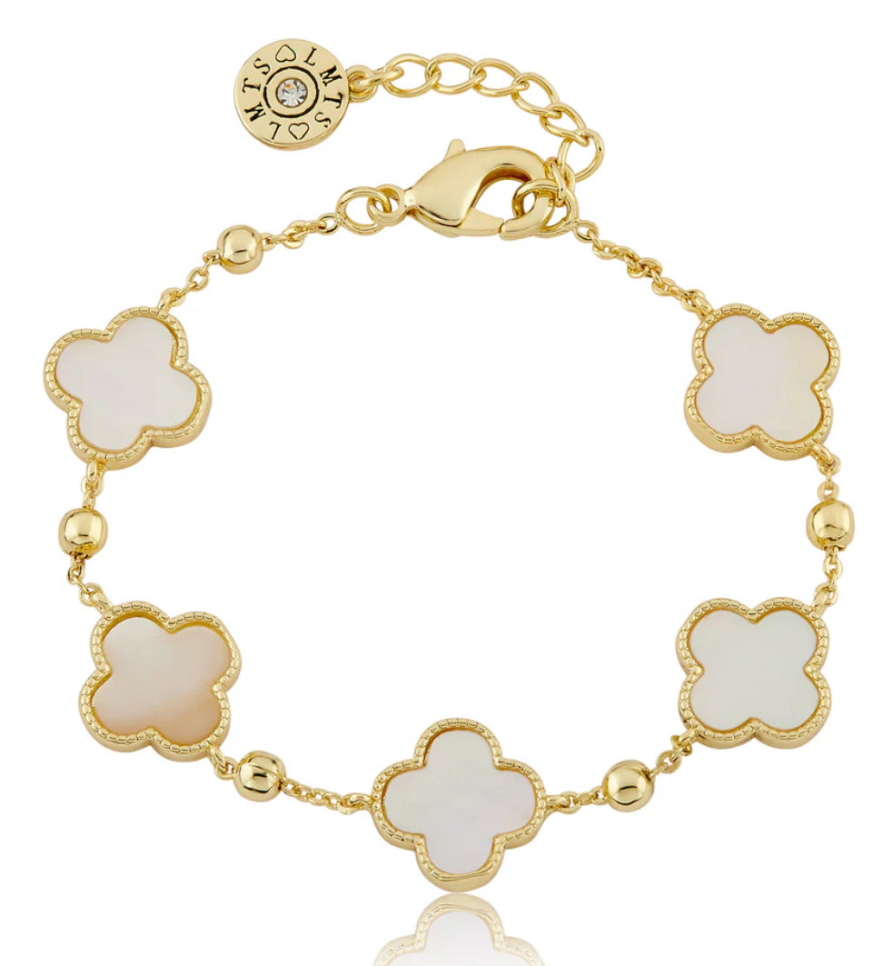 Girls Clover Bracelet