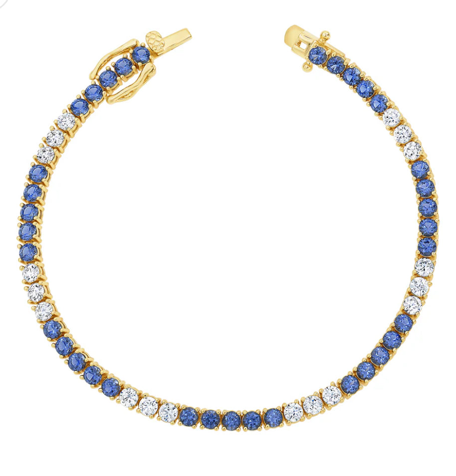 Colorful CZ Tennis Bracelet
