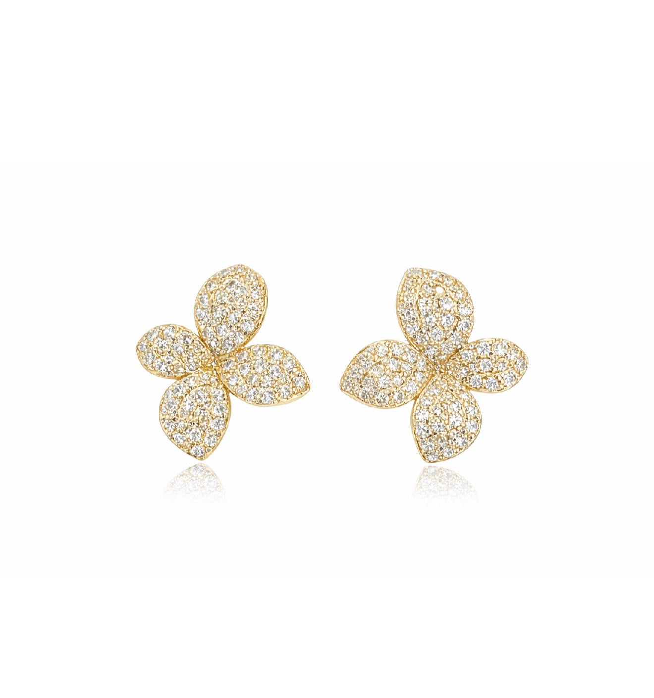 CZ Petal Studs