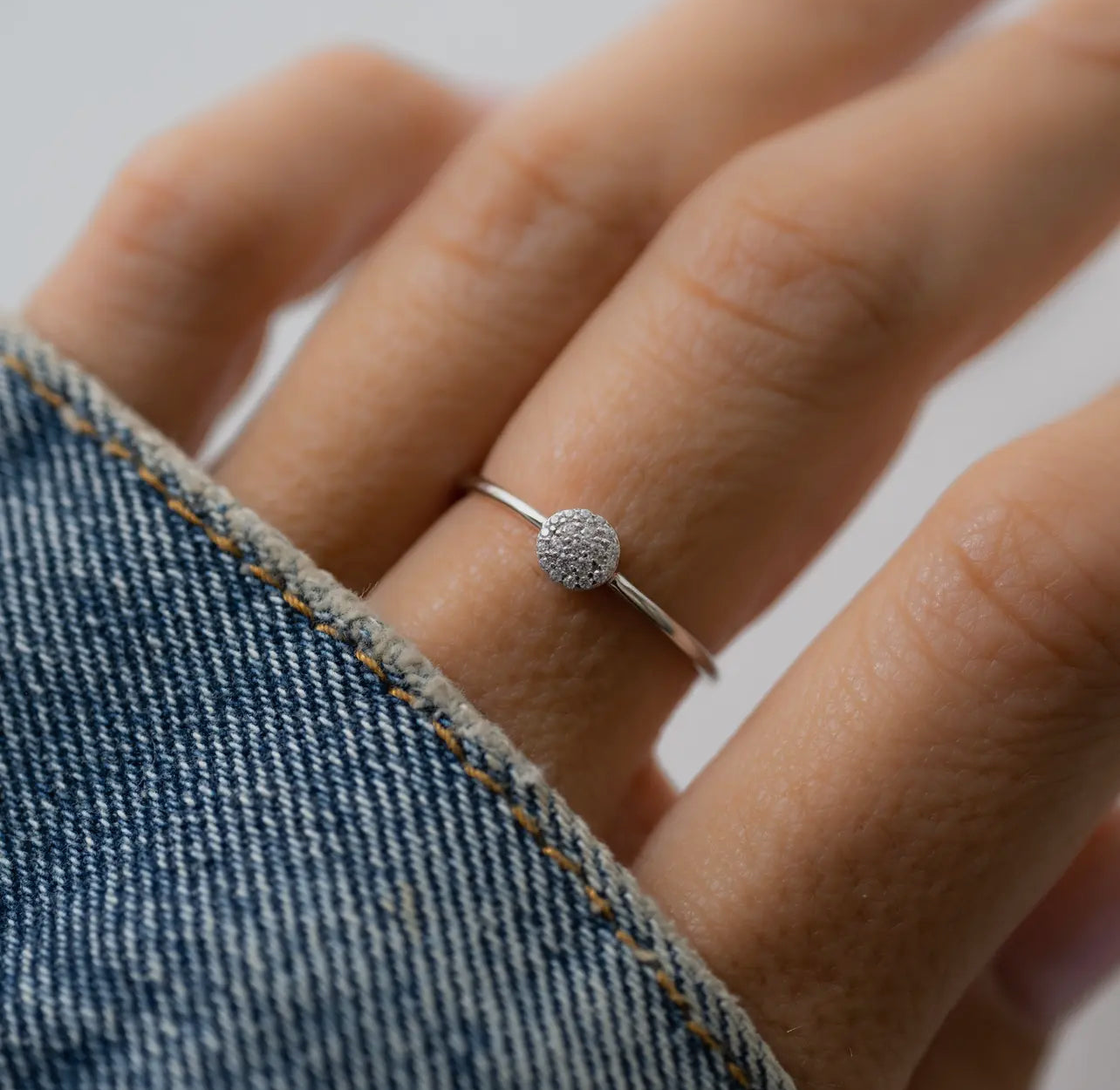 Pave Circle Ring