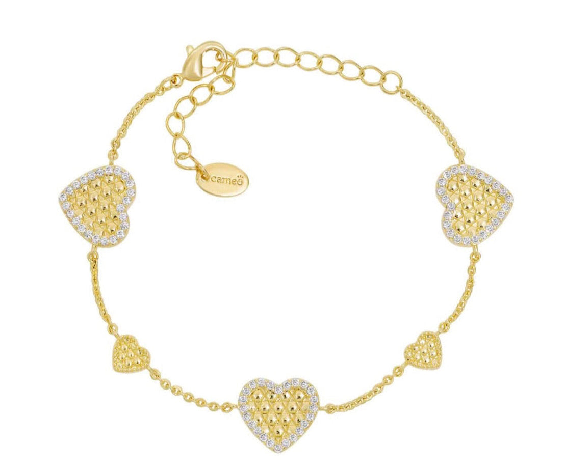 Honeycomb Hearts Bracelet