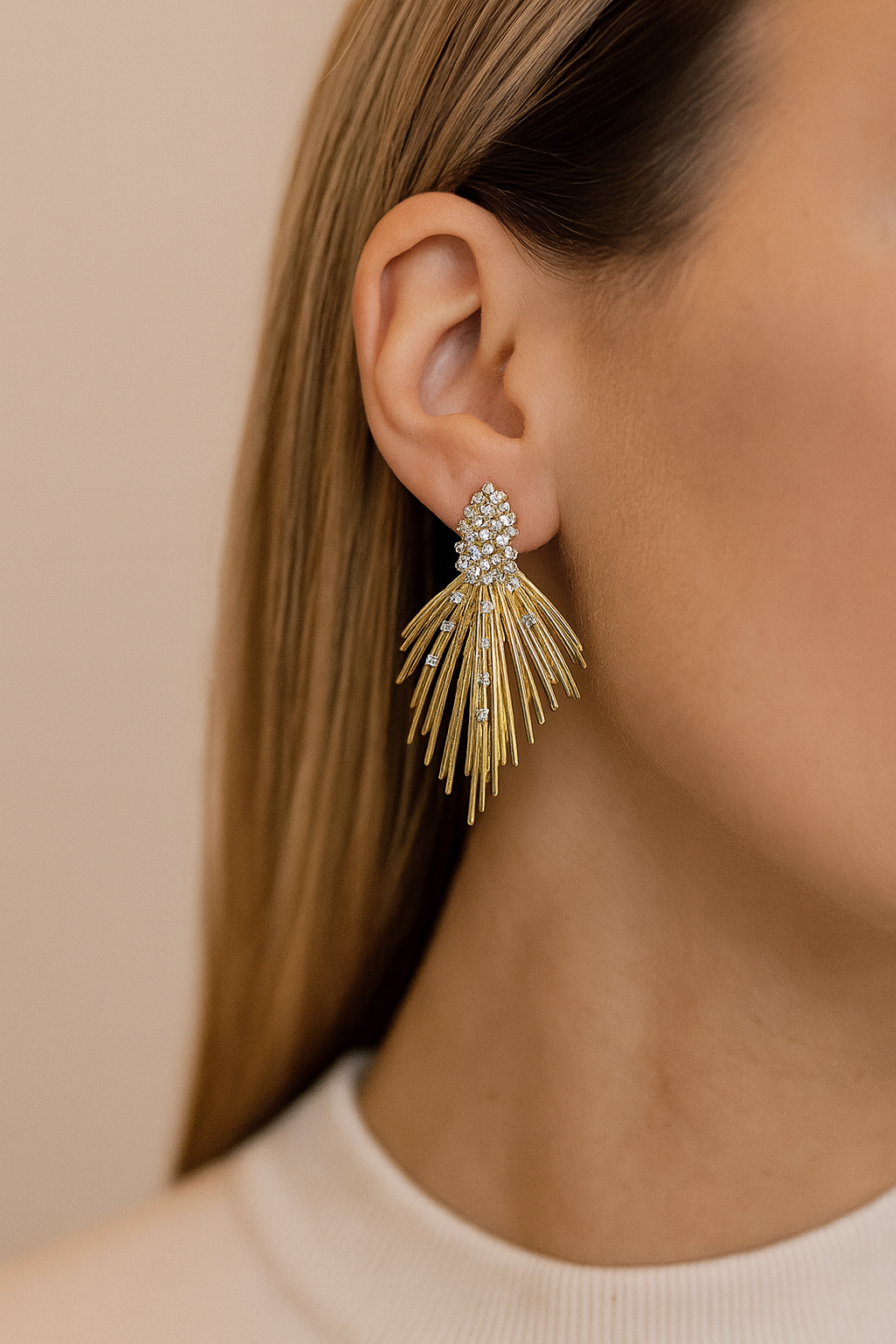 Sunburst Statement Earring