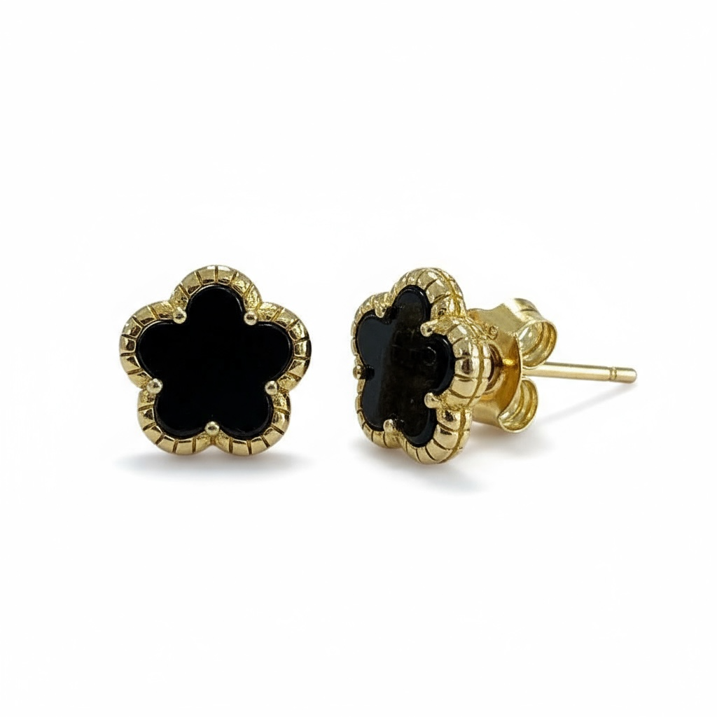 Mini Enamel Flower Stud