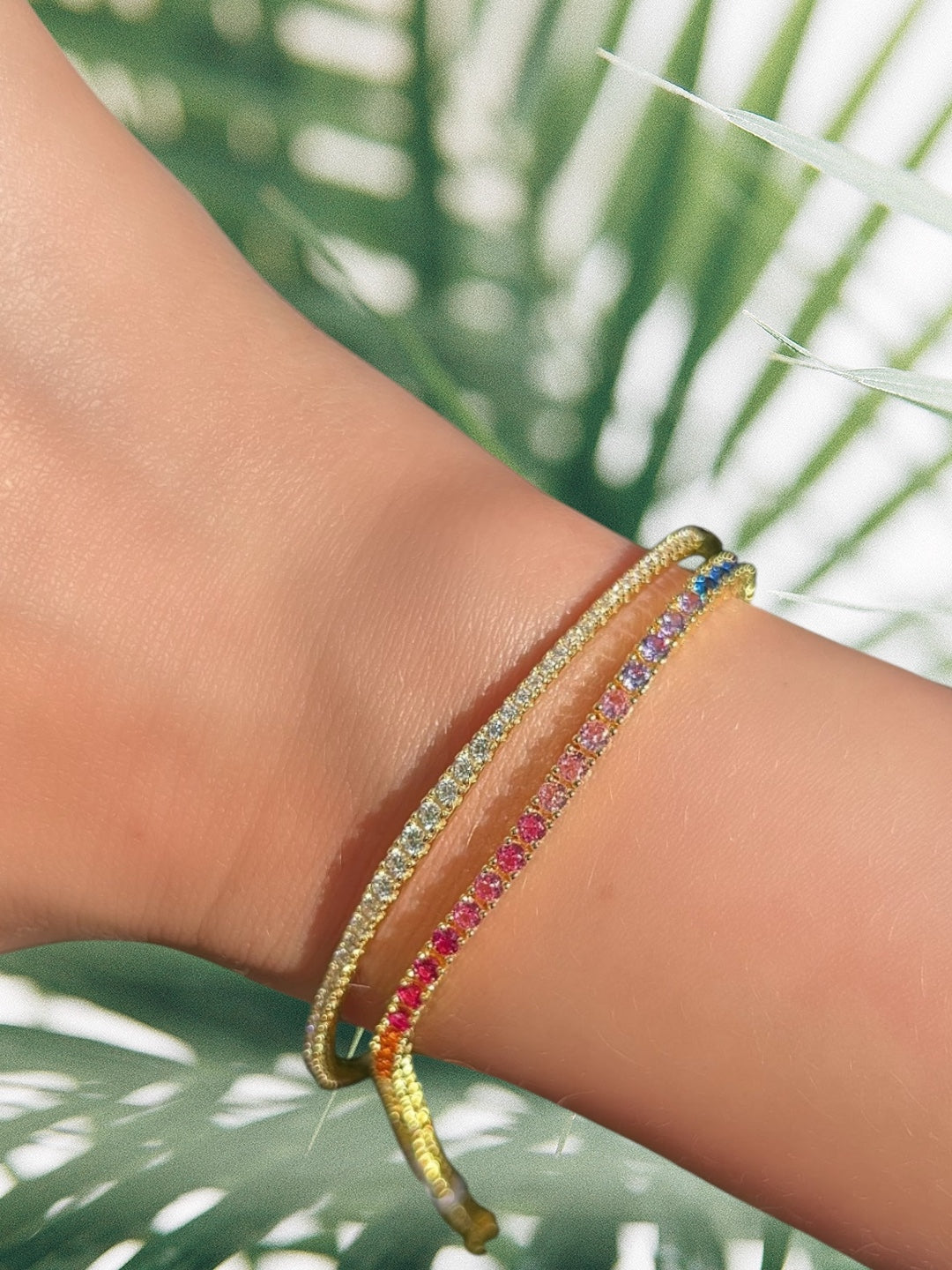 Rainbow Tennis Bracelet