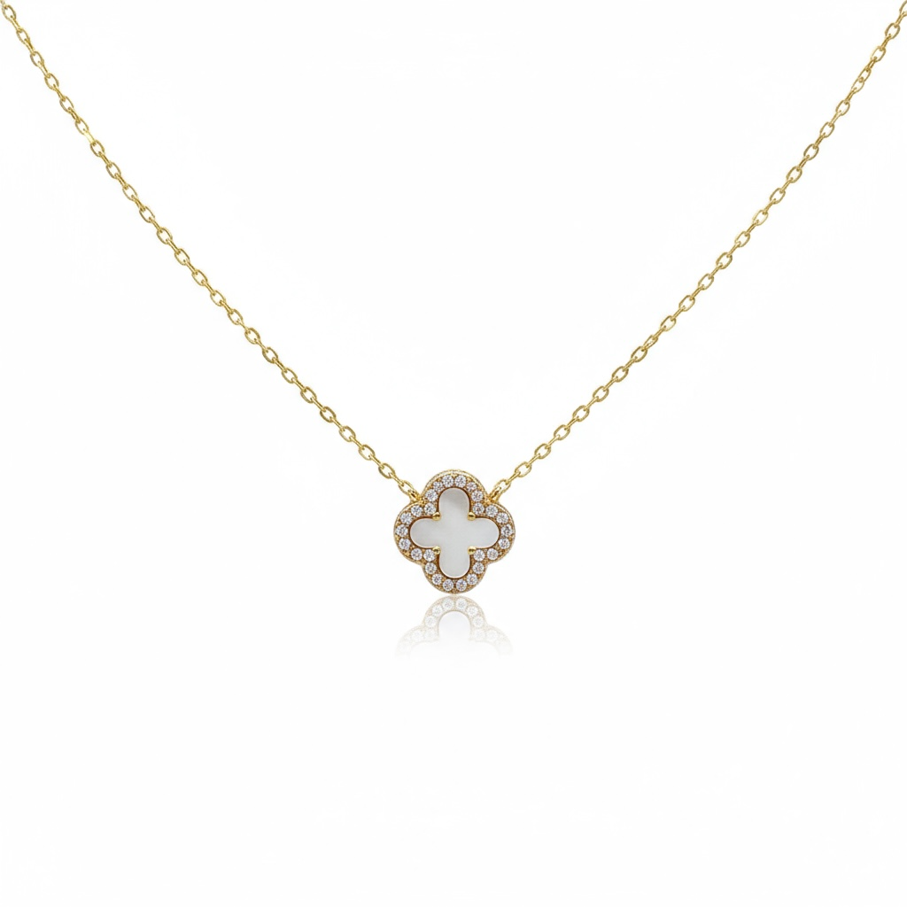 Girls Clover Necklace