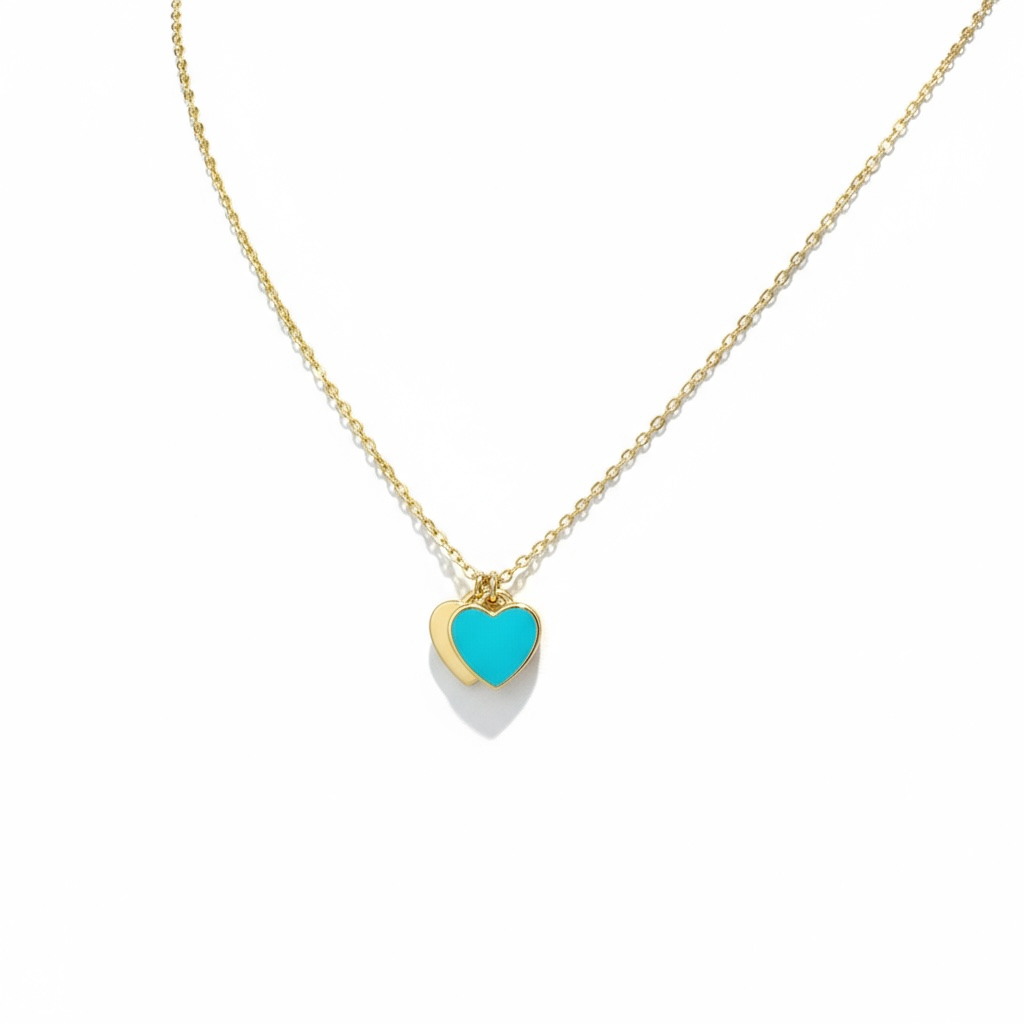 Enamel Heart Necklace