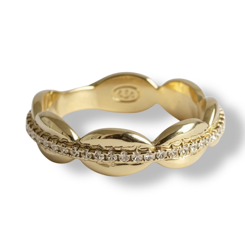 Pave Shell Ring