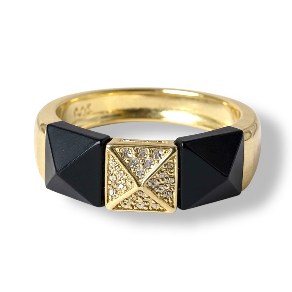 Pave Geometric Gem RingÂ