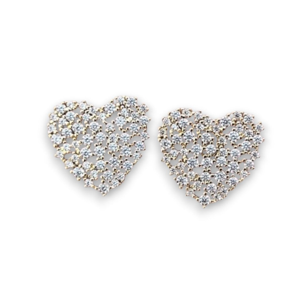 Sprinkle Heart Stud