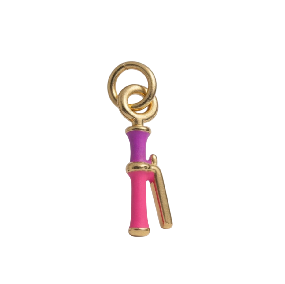 Hair straightener Enamel Charm