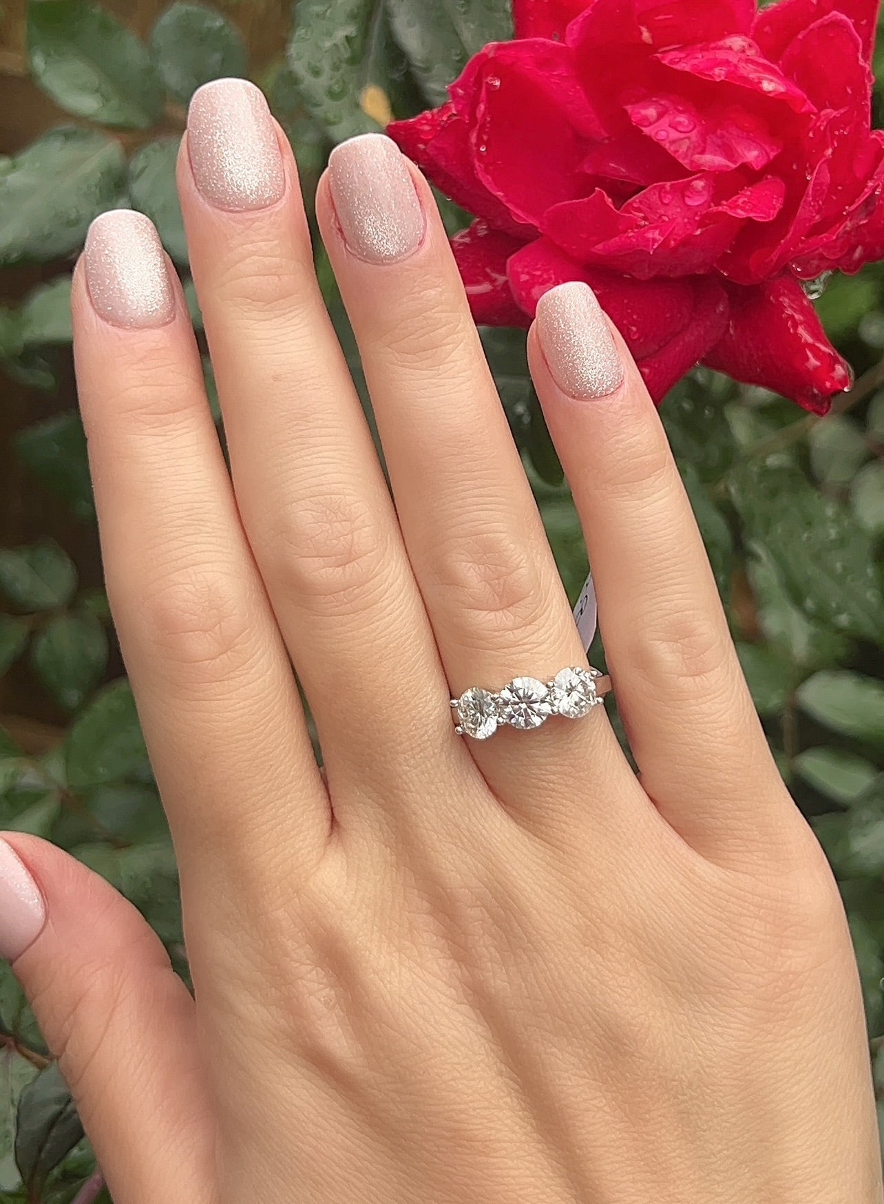 Moissanite Forever Ring 