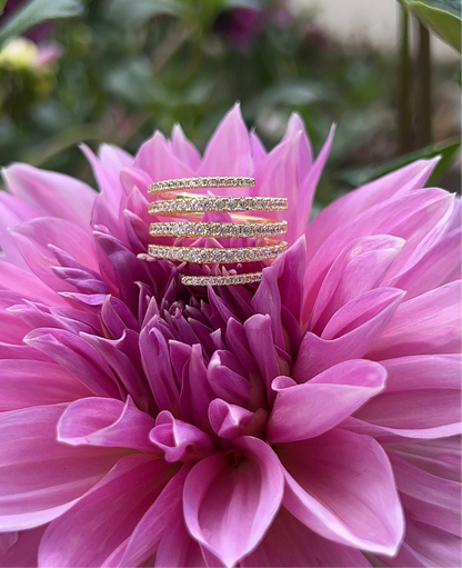 Pave Spiral Ring 