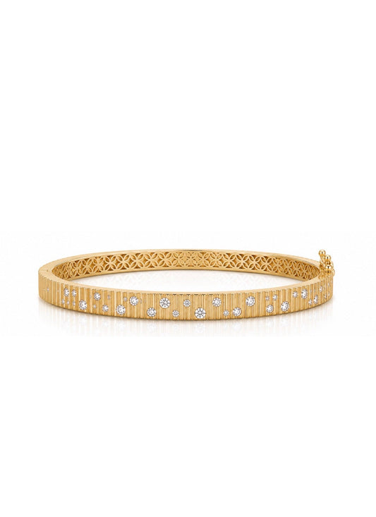 The Starry Night Fluted Bangle 