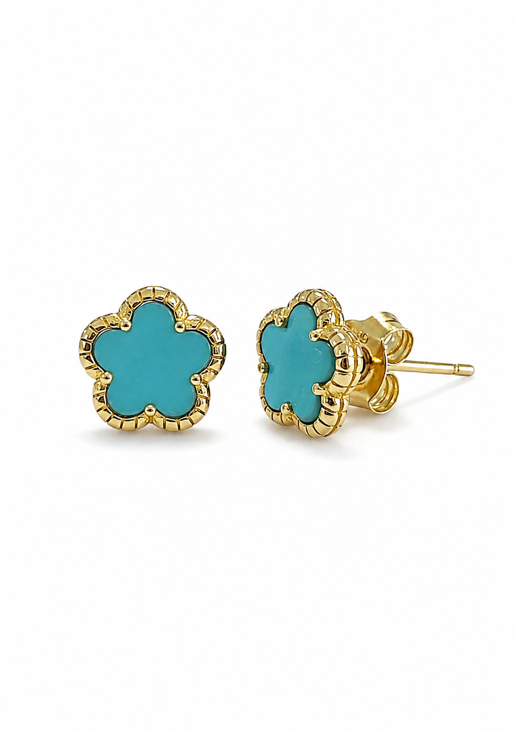Mini Enamel Flower Stud
