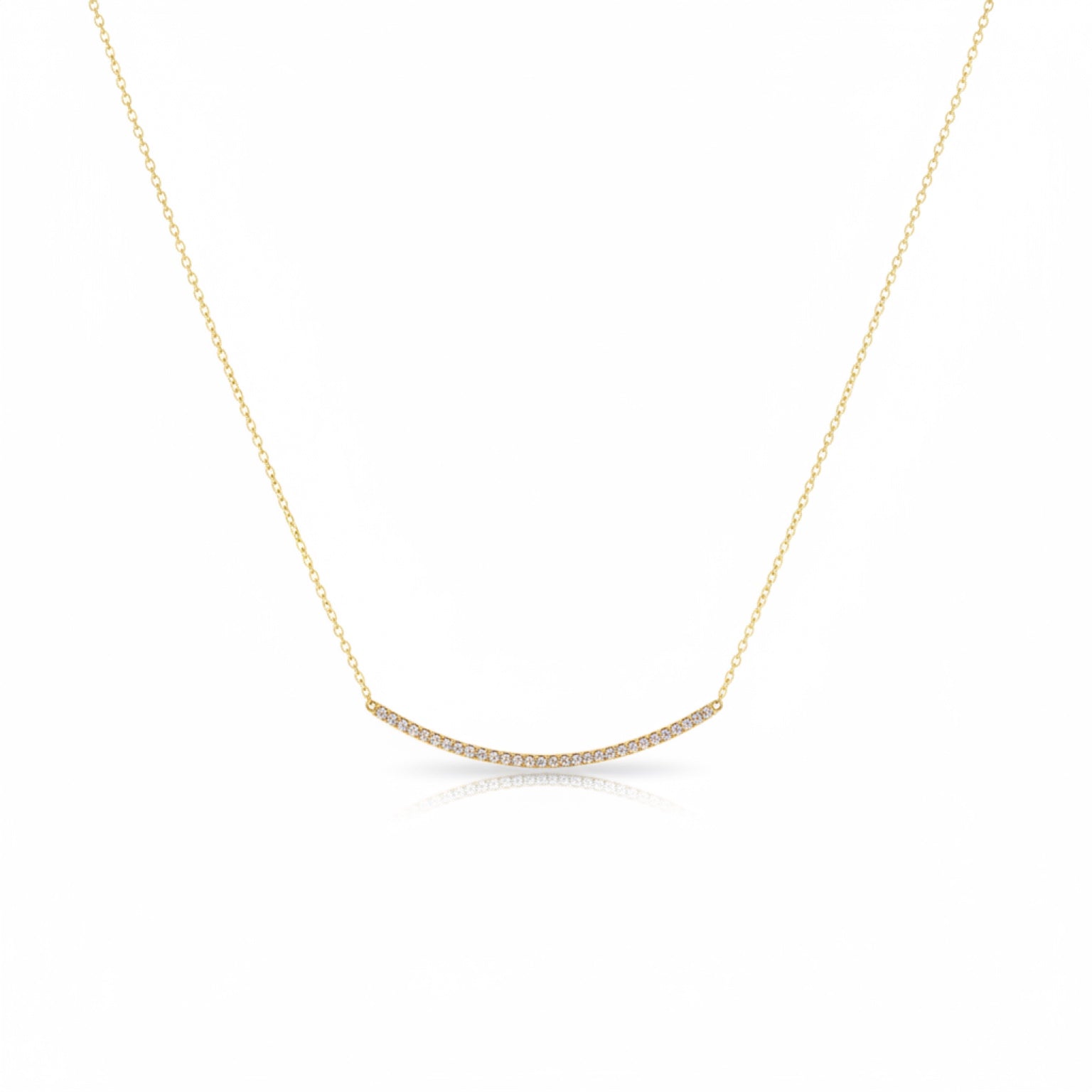 Pave Bar Necklace 