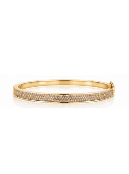 The Triple-Row Pavé Eternity Bangle 