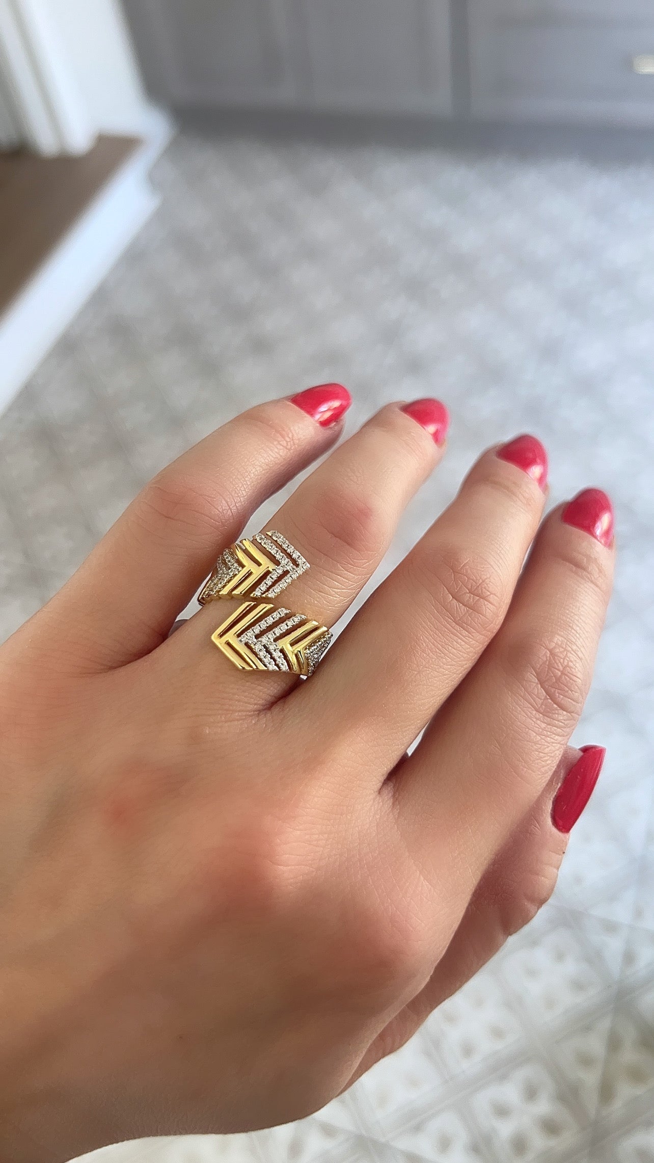 Chevron Wrap Ring 