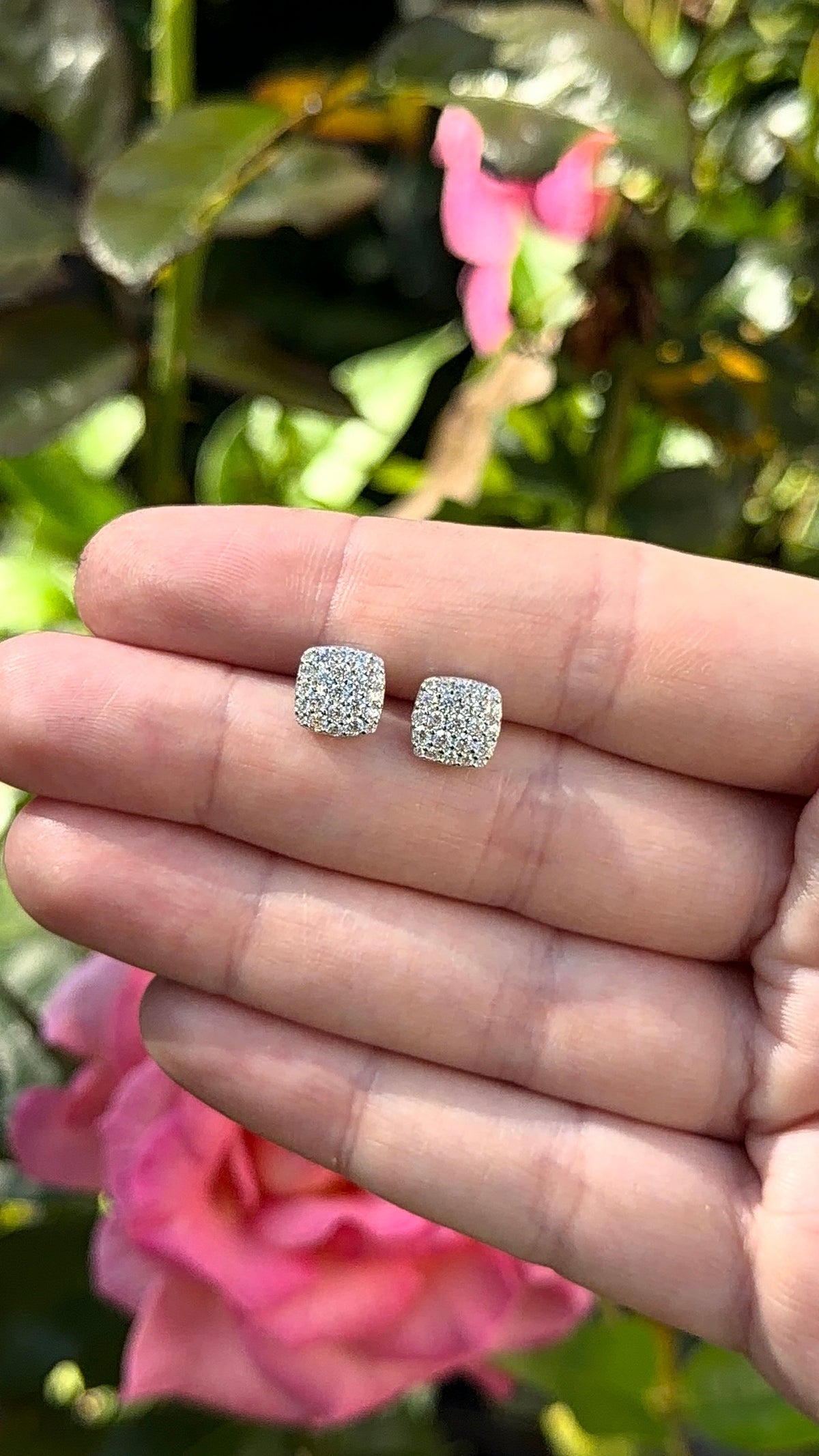 Pave Squovel Studs 