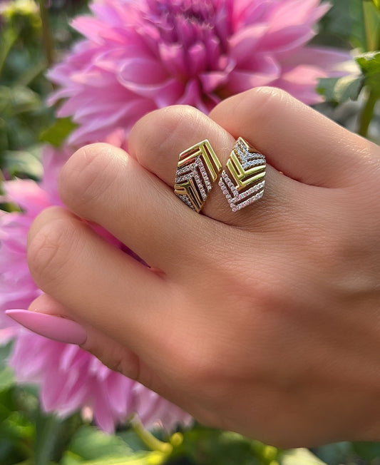 Chevron Wrap Ring 