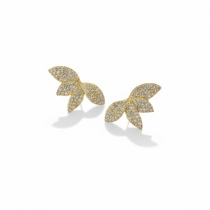 Petal Pave Earrings