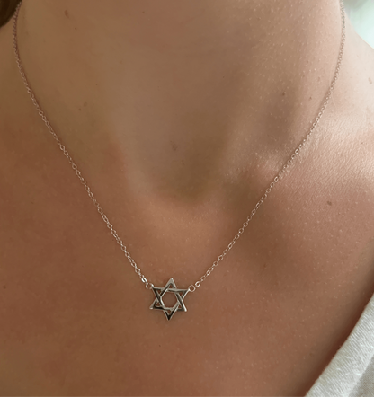 Mini Star of David Necklace 