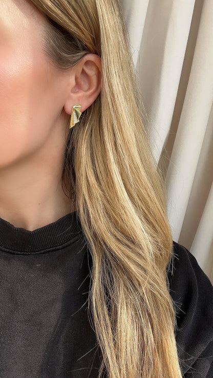 Gatsby Glint Art Deco Studs