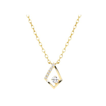 Diamond Geometric Necklace 