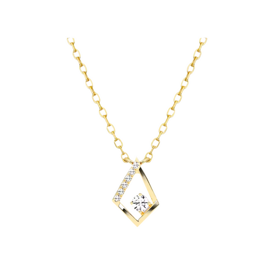 Diamond Geometric Necklace 