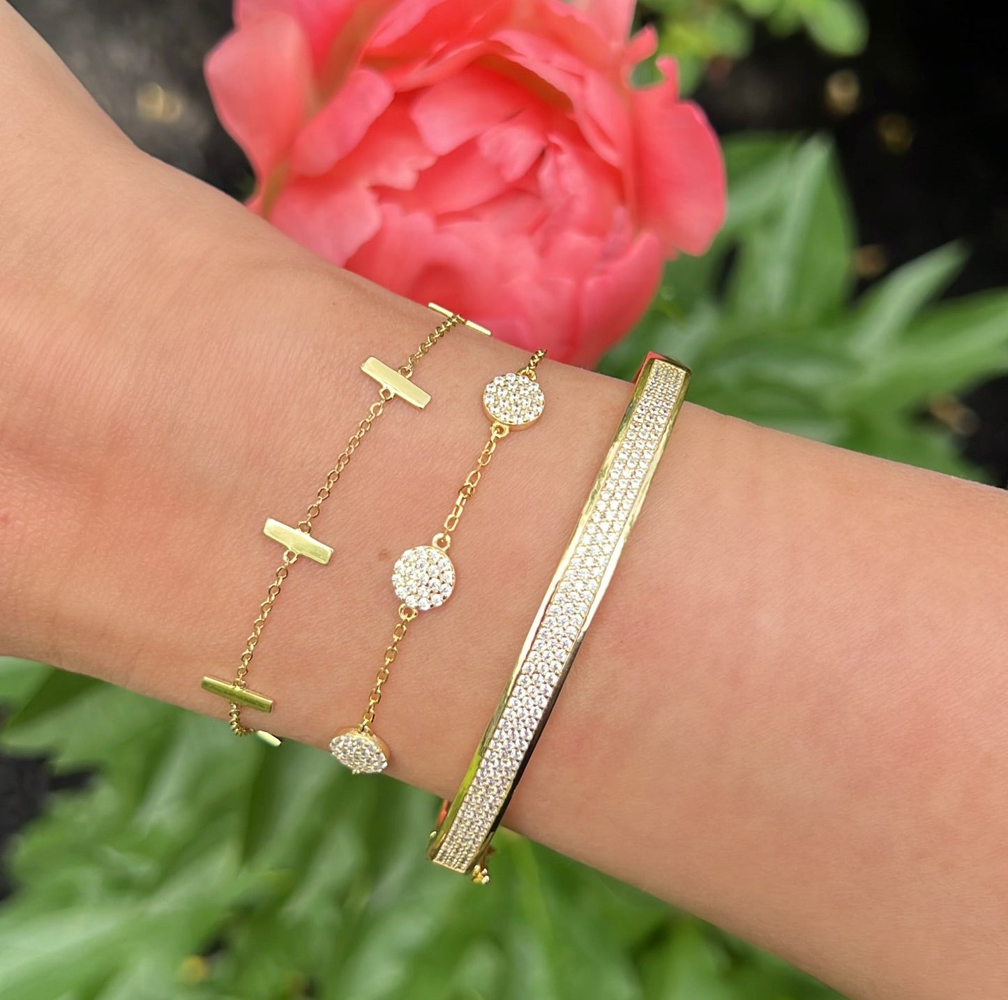 Pave Trio Bracelet 