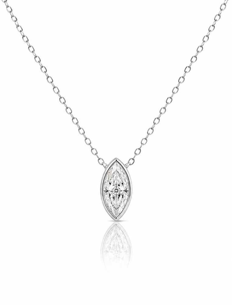 Marquise Pendant Necklace