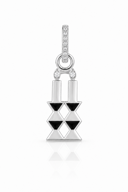 Shabbat Candles Charm 