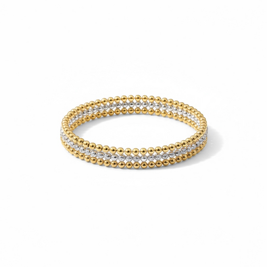 14K Gold Filled Beaded Bracelets 