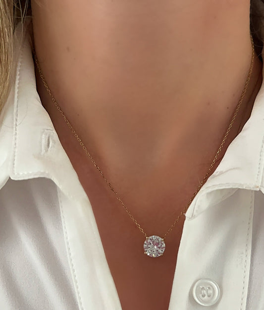 Solitaire Stone Necklace 
