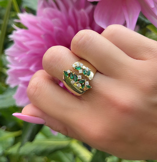 Sprinkled Gemstone Ring 
