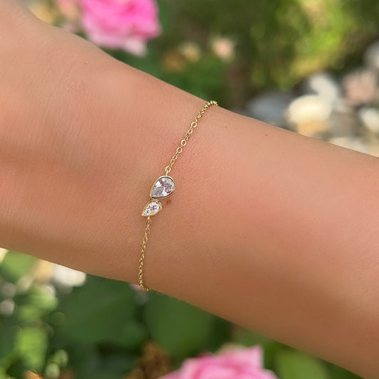 Golden Raindrop Bracelet 