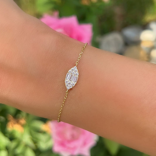 Marquise Baguette Bracelet 