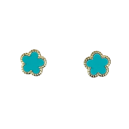 Mini Enamel Flower Stud 