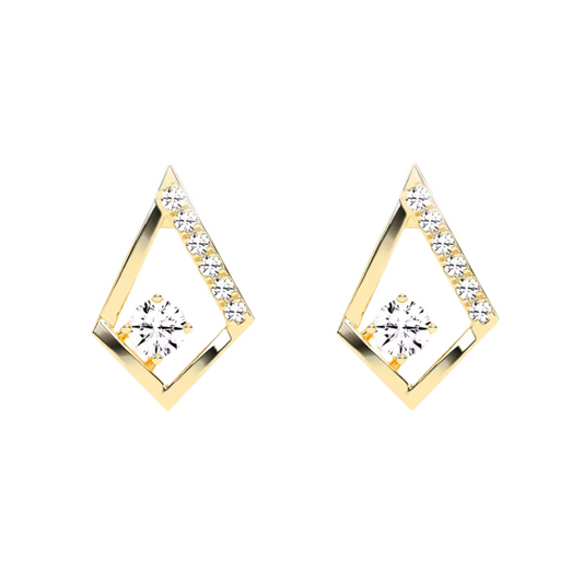 Diamond Geometric Studs 