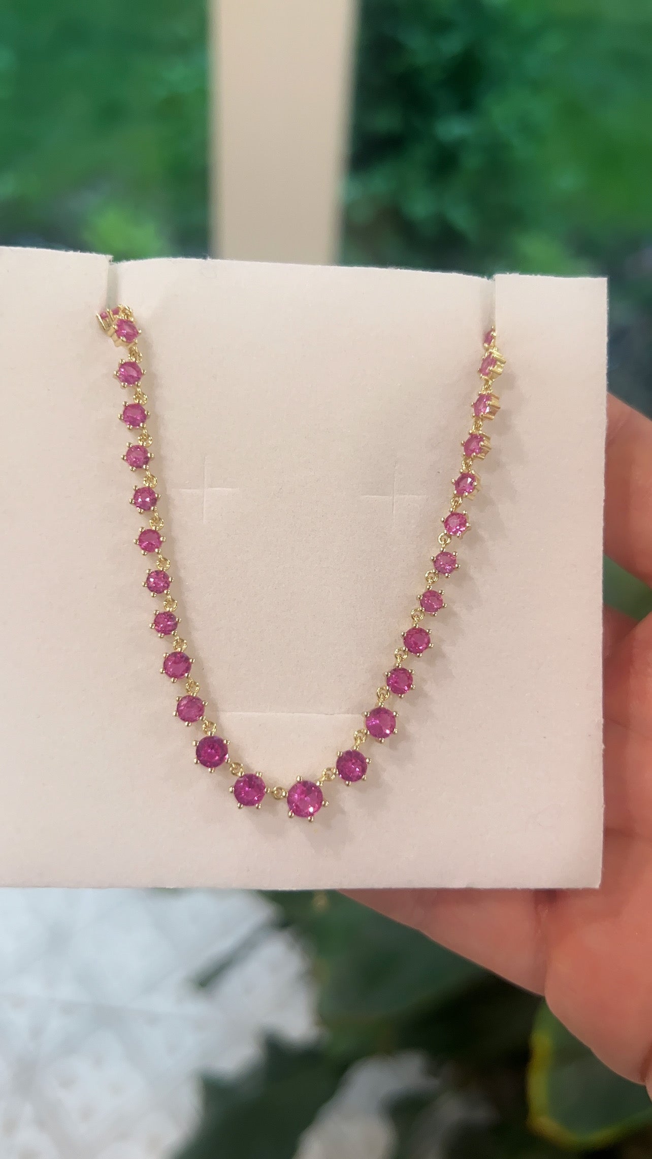 Gem Drop Necklace 