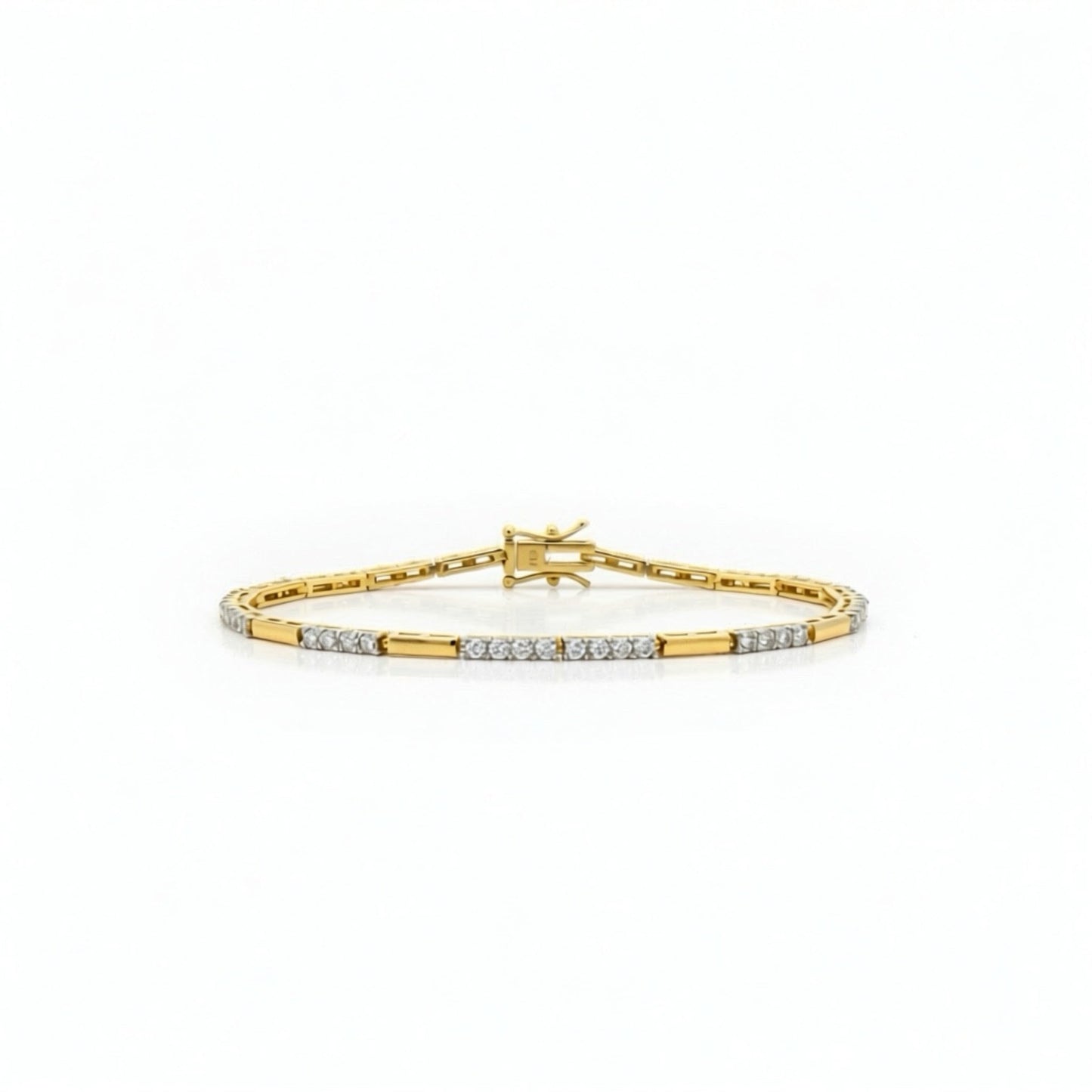Gold Bar Tennis Bracelet 